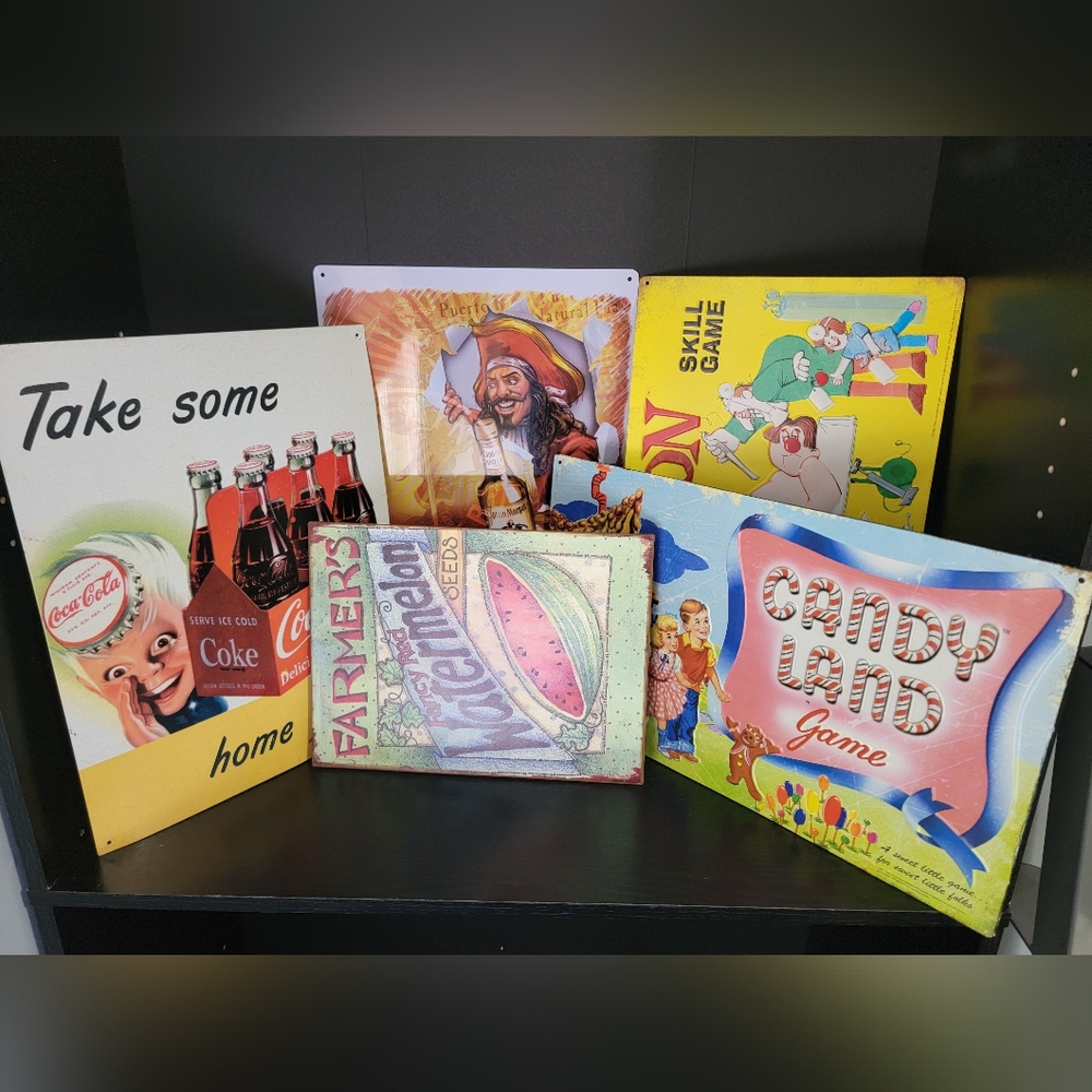 5 metal nostalgia signs
